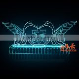 2016 new acrylic ice sculpture with LED lights, LED edge sign