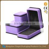 China Custom Gift Packaging Velvet Jewelry Ring Box