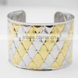 Stainless Steel Bangle Jewelry Engraved Cuff Bracelet thumbnail-3