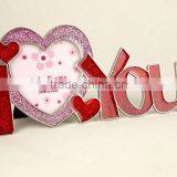 Metal Creative Designed I Love You Special-shaped Frame Lover's Photo Frame Decorative Articles Valentine's Day Best Gift thumbnail-1