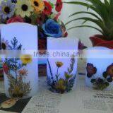 LED Candle Lights Flameless Electric Candles With Dried Flowers in Different Sizes thumbnail-3