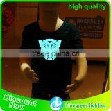 Wolesale All Kinds of EL T-shirt/EL LED T-shirt/EL Flashing T-shirt for Various Place thumbnail-2