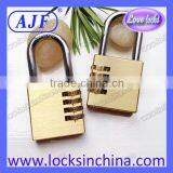 AJF 60mm Protection 4 Numbers Solid Brass Combination Padlock Quality Choice thumbnail-2