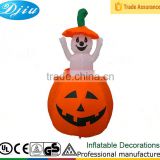 47.2 inch up and dowm movement Pumpkins Halloween Airblown Inflatable Yard Decoration Pumpkin Chained Ghosts