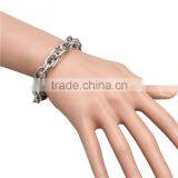 Kindy Jewelry JCB0235 Latest Design Natural Color Stainless Steel Bracelet Hand Chain for Men Supplier's Choice thumbnail-4