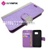 China Guangzhou Wholesale Free Samples Promotion PU Leather Wallet Flip Case for Samsung Galaxy S7 thumbnail-5