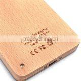 Natural Real Wood Bamboo Qi Wireless Charger Pad Charging Mat for Smart Phone thumbnail-3
