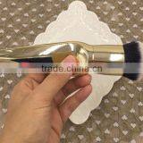Custom Silver Golden Metal Make up Round Powder Cream Foundation Brush Quality Choice