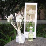 Silk Ribbon Hot Sale 50ml Luxury Lavender Scent Reed Diffuser for Home Decoration