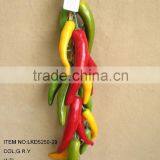 2016 High Quality Harvest Artificial Yellow Red Green Pepper String Decoration Artificial Vegatables String Home Decoration thumbnail-1