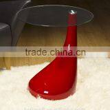 Cheap Glass Top Teardrop Side Coffee Table thumbnail-4