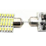 10* 31mm 3014 24 Led Smd Festoon Dome Light Lamp thumbnail-4
