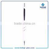 Personalized Eco Friendly White Barrel Plastic Pen thumbnail-1