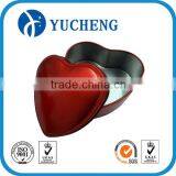 Chinese Beautiful Red Heart Shape Gift Candy Metal Craft Tin Box thumbnail-1