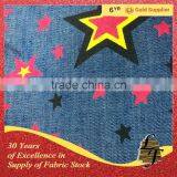 China Supplier Chambray Denim Print Stock Lot Fabric for Garment