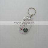 High Quality Plastic Keychain Compass With Thermometer thumbnail-2