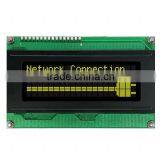 LCD CHARACTER DISPLAY 20X4 RS422/YELLOY GREEN LED BACKLIGHT