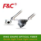 Ring Guide Light Optical Fiber, Guide Light From Light Source, Three Or More Branches Lighting Point
