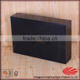 Different Types Design Glossy Cosmetic Black Paper Box