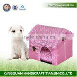 Liwen Wrought Iron Dog Bed & Wooden Pet House & Cardboard Cat House thumbnail-2