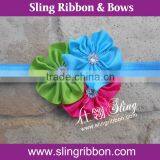 Satin Ribbon Bow Elastic Hair Bands thumbnail-1
