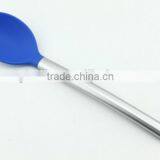 Kitchen Utensil Silicone Spoon With Stainless Steel Handle