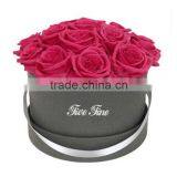 Round Fabric Flower Boxes With Custom Logo