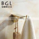 New Retro Design Zinc Alloy Gold Bathroom Accessory Set Double Robe Hook