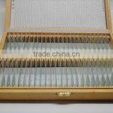 50pcs Wooden Microscope Slide Box for Biology or Teaching Purpose
