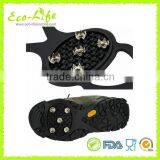 1 Pair Anti-Slip Silicone Shoe Cover, Mountain Climbing Crampons, Snow Ice Grippers thumbnail-1