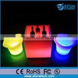 Bar Led Ice Bucket Party Cooler,plastic Led Decorative Wine Display Holder