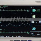 Cheap 12 Inch 6 Parameter Patient Monitor RPM 9000A ECG, NIBP, SPO2, TEMP, RESP, PR Optiaonl Thermal Recorder thumbnail-3