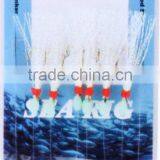 Wholesale White Light Feather Fishing Lures Sea Fishing Soft Lures thumbnail-1