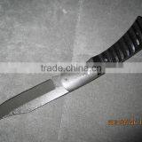 Damascus Fine Edge Folding Pocket Knife With Lockback thumbnail-5