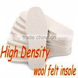High Density Wearable Pure Wool Felt Shoe-pad