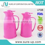 Elegant plastic outer glass inner coffee cooler vacuum jug,outdoor jug (JGDO)