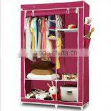 Large Size Metal Furniture Non-woven Wardrobe,Folding Fabric Cloth Wardrobe thumbnail-4