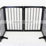 84 Inch Free Standing Folding Wooden Pet Gate Dog Fence thumbnail-2