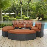 Sigma Circular Garden Furniture Outdoor Daybed Sets Sectional Sofa Bed thumbnail-1