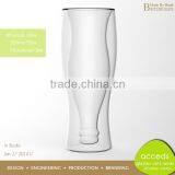 Microwave Dishwasher Oven Safe Double Wall New Glass Cup Beer thumbnail-3