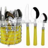 Plastic Handle Cutlery Set Stainless Made in China thumbnail-3