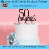 Birthday Cake Topper - 50 And Fabulous - Acrylic Cake Topper thumbnail-1