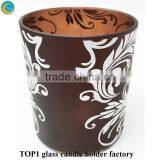 Glass and Candle Centerpieces Stemmed Glass Votive Candle Holders Wedding