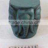 Outdoor Fiberglass Clay Elephone Stool Chair thumbnail-1