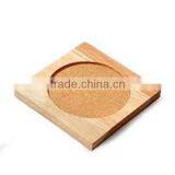 2017 Carved Natural Wooden Cup Coaster Made in China
