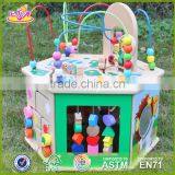 2017 New Fashion 5 in 1 Baby Wooden Activity Cube Toddlers Best Design Wooden Activity Cube Kids Wooden Activity Cube W11B088 thumbnail-2
