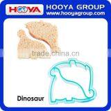 Fun Cake Cookie and Sandwich Cutter Shapes for Kids Set of 5 Dinosaur Dolphin Heart Star and Train thumbnail-5