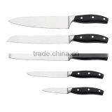 A3373 High Quality Cast Stainless Steel Bolster "V" Shape Ground Blade 5pcs Stainless Steel Knife Set thumbnail-3