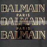 Logo Gold Color Letter Laser Cut Motif for Garment thumbnail-1