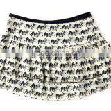 Pleates Short Ruffle Print Elegent High Quality Garment Factory Corset Tutu Skirt thumbnail-2